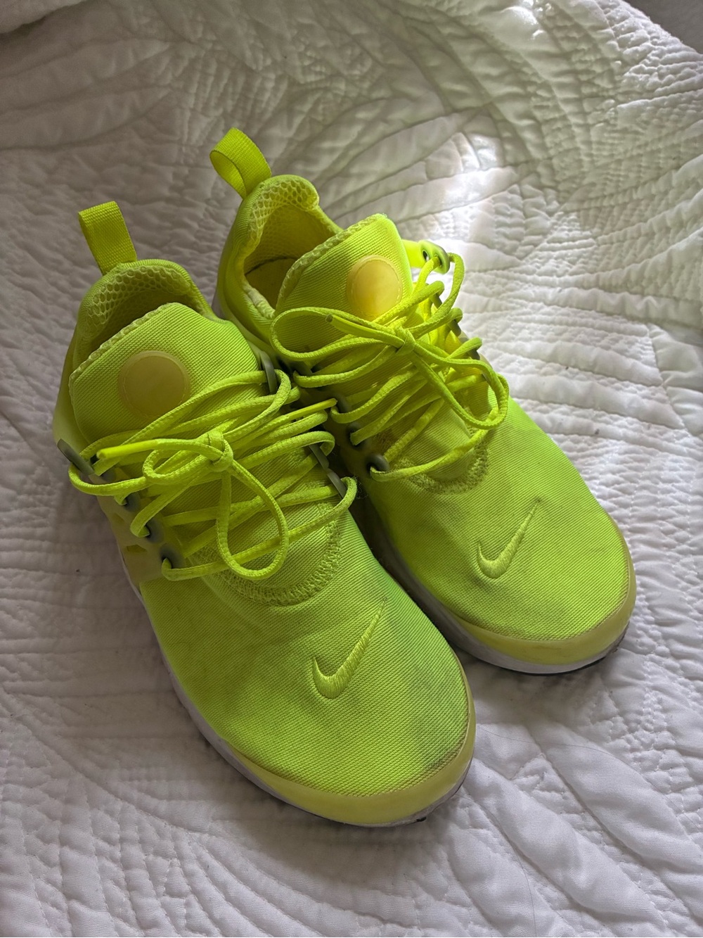 Nike Neon Green Lace-Up Sneakers